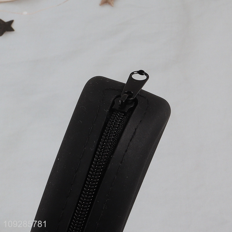 Yiwu market black silicone coin purse change purse for sale