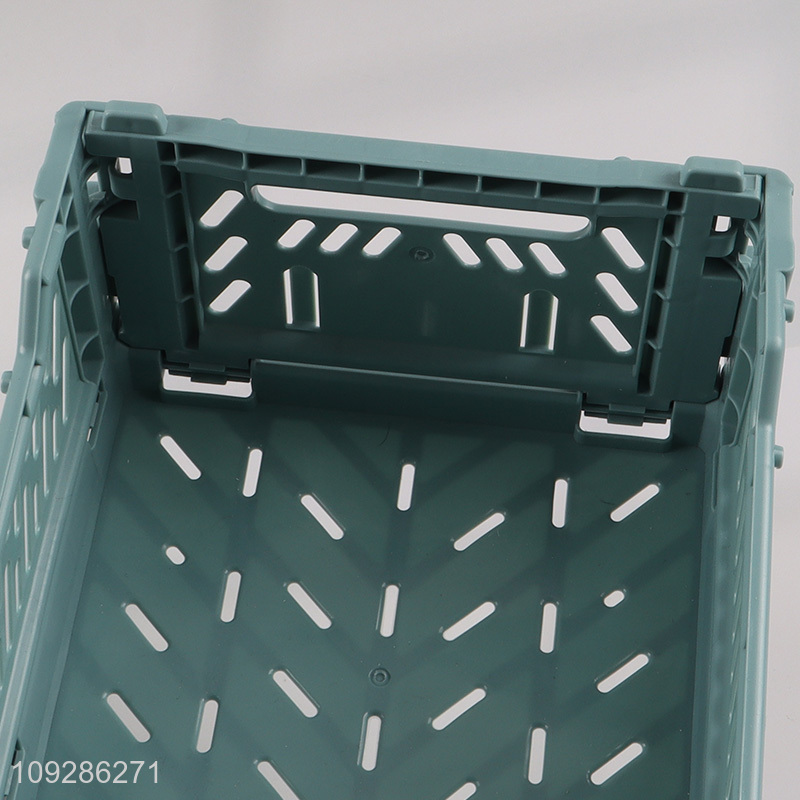 Popular products home folding plastic storage basket