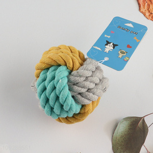 Hot selling pet cotton rope chew toys pet teething toys