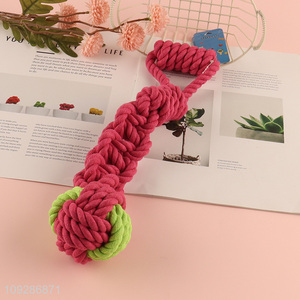 Hot selling cotton rope pet chew toys teething toys wholesale