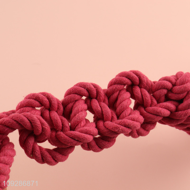 Hot selling cotton rope pet chew toys teething toys wholesale