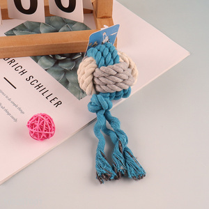 Best quality cotton tope pet chew toys teething toys