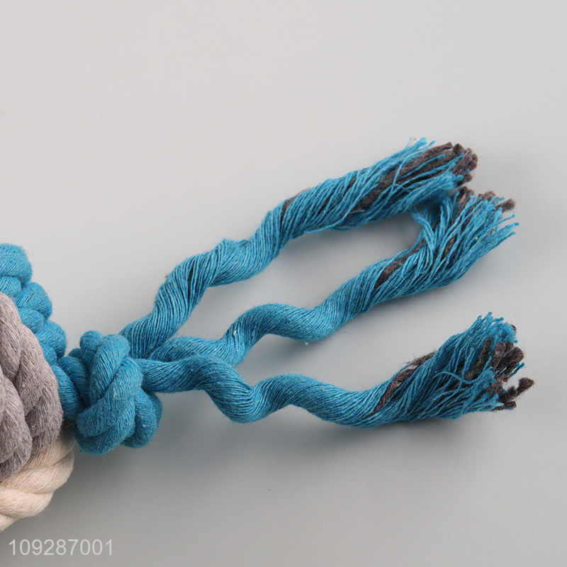 Best quality cotton tope pet chew toys teething toys