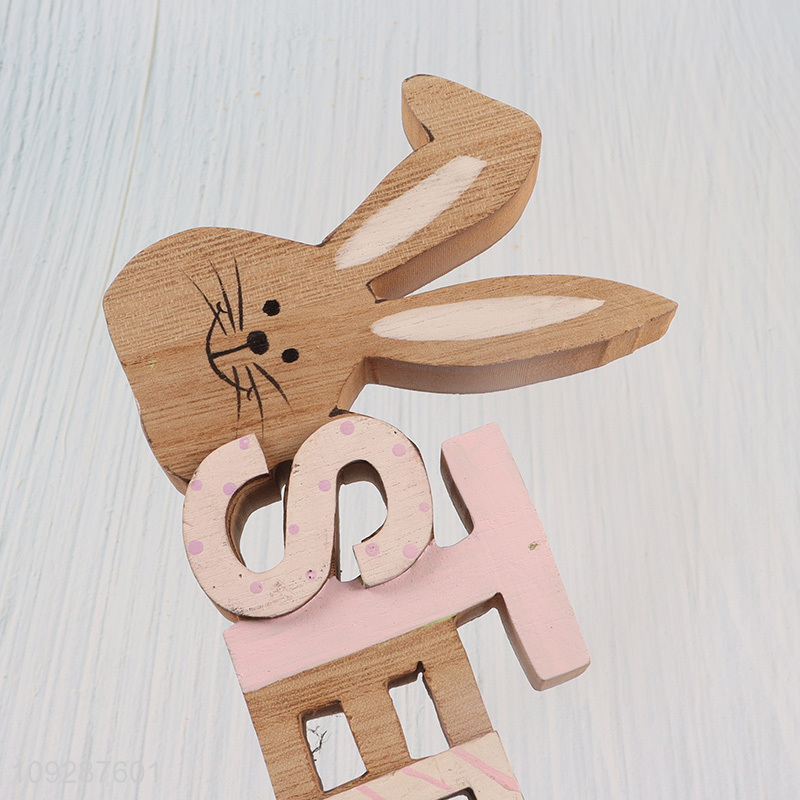 Hot items wooden tabletop decor Easter ornament decoration