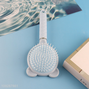 Yiwu market anti-static hair comb hair brush with makeup mirror