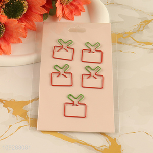 Factory wholesale stationery iron paper clips set