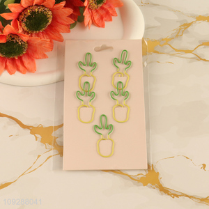 China factory pineapple shape iron paper clips set