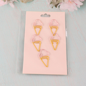Top products ice cream shape iron paper clips set