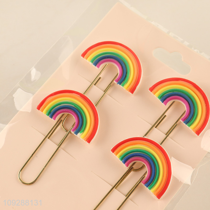 Popular products 4pcs school office iron paper clips set
