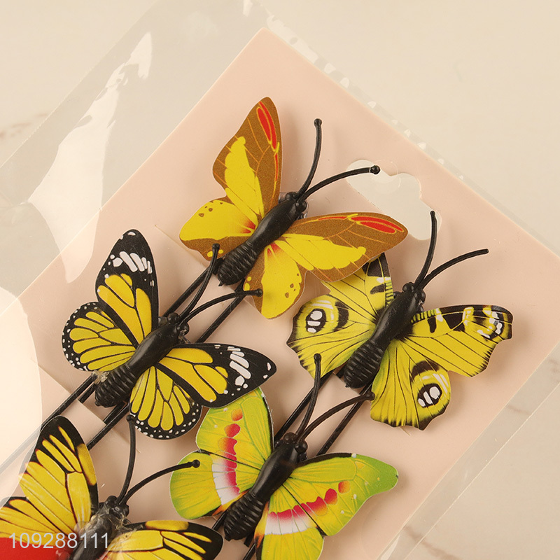 Top sale 3d butterfly shape iron paper clips set