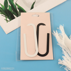 Top products 2pcs metal stationery paper clips bookmark