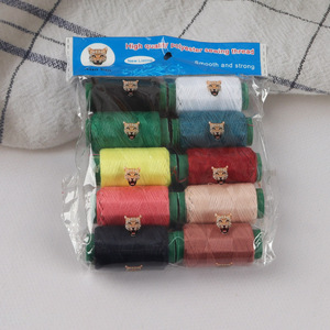 Hot selling 10rolls polyester embroidery thread sewing thread