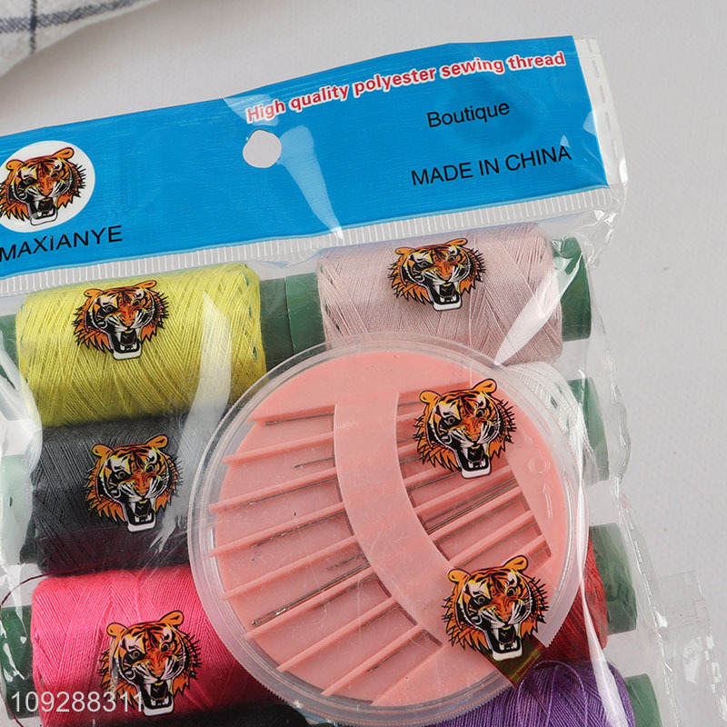 China products polyester embroidery thread sewing thread sewing kit
