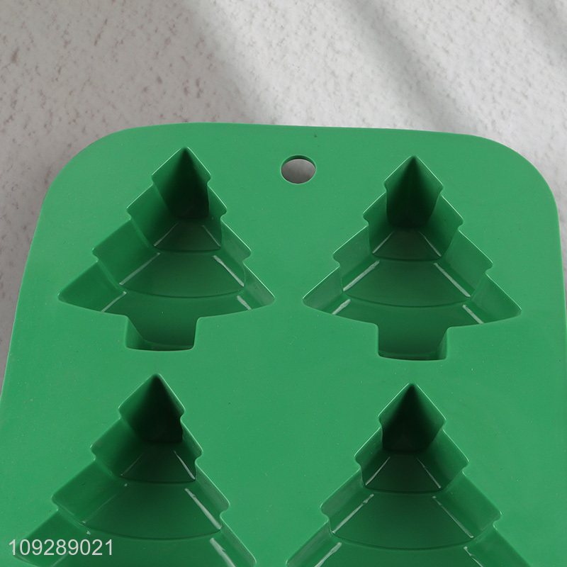Top selling silicone christmas tree shape chocolate mold baking tool