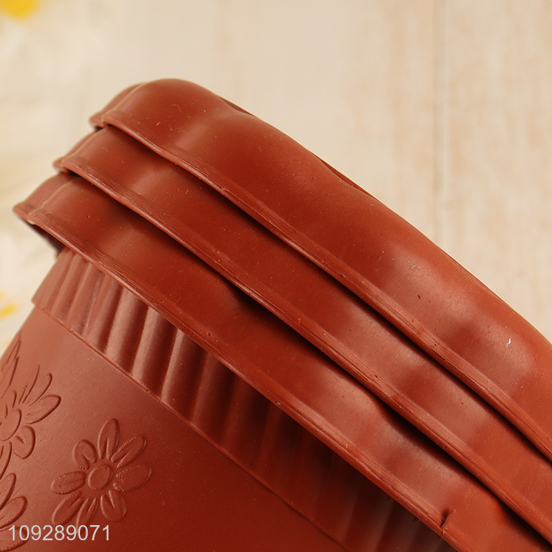 China factory 3pcs plastic flower pot vase pot set