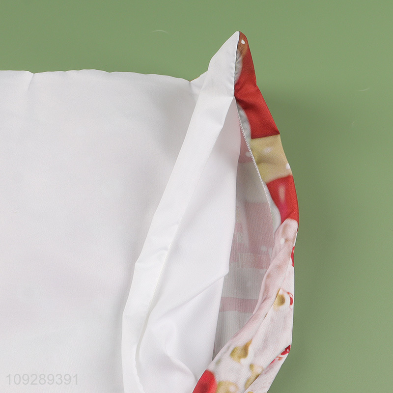 Hot selling merry christmas polyester pillow case