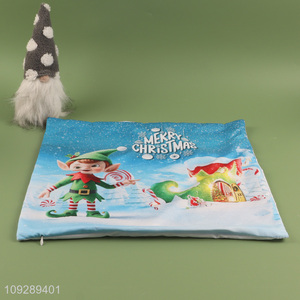China products christmas series square polyester pillow case