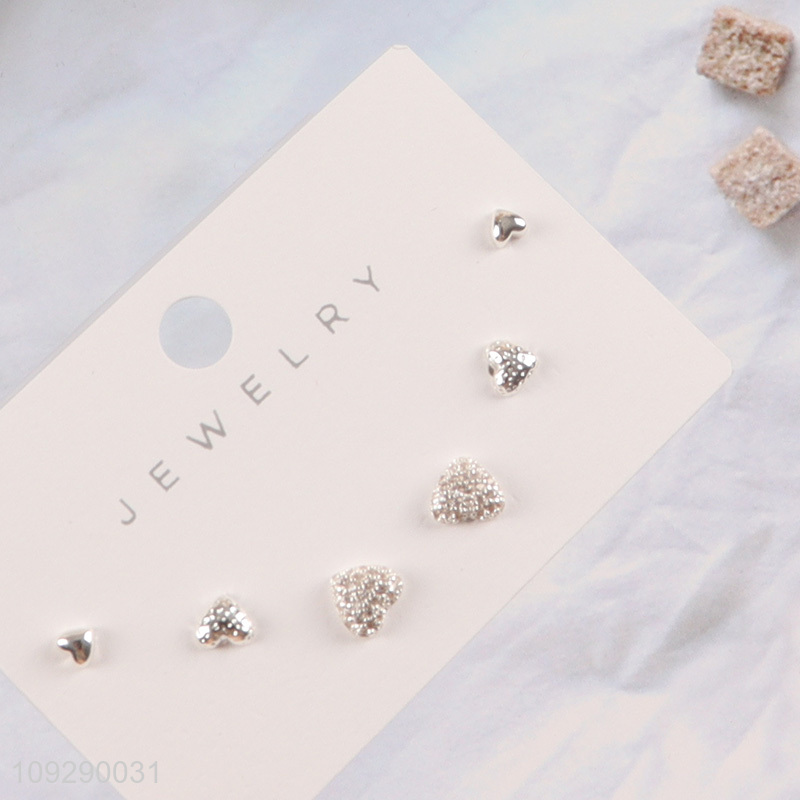 China wholesale ladies fashion jewelry earrings ear studs set