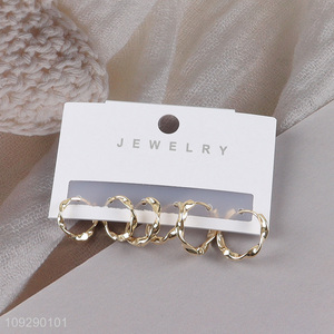 Hot items ladies fashion jewelry earrings ear studs set