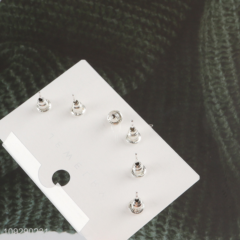 Low price ladies fashion jewelry earrings ear studs set