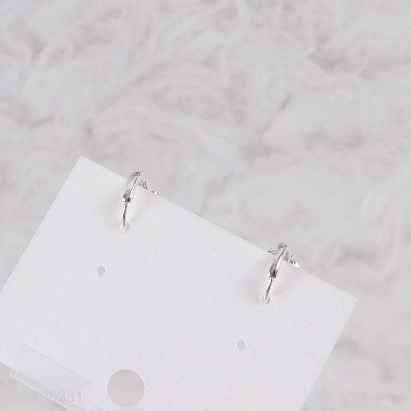 Popular products silver fashion jewelry earrings ear studs