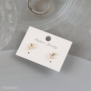 Low price rose flower fashion jewelry earrings ear studs
