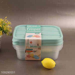 Popular products 3pcs food container preservation box set for kitchen