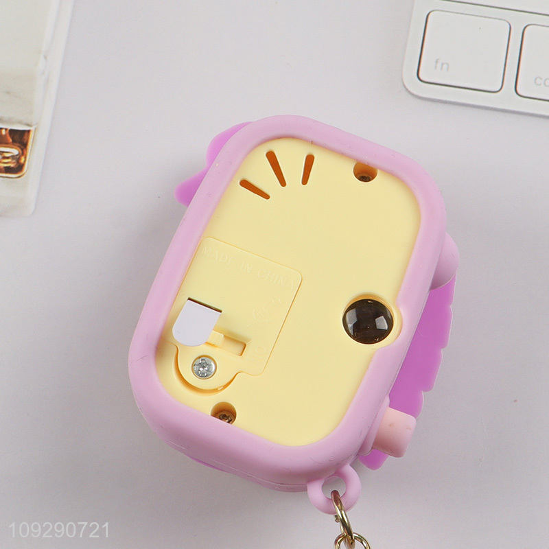 New arrival portable cartoon projection camera keychain toy