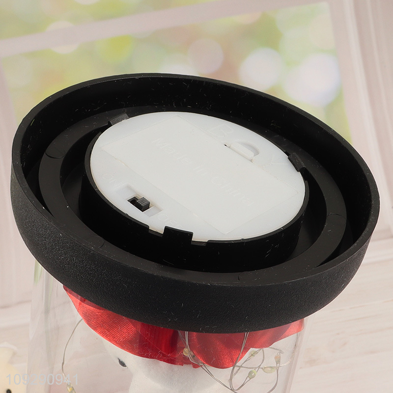 China products rose flower bear lights Valentine's Day gift