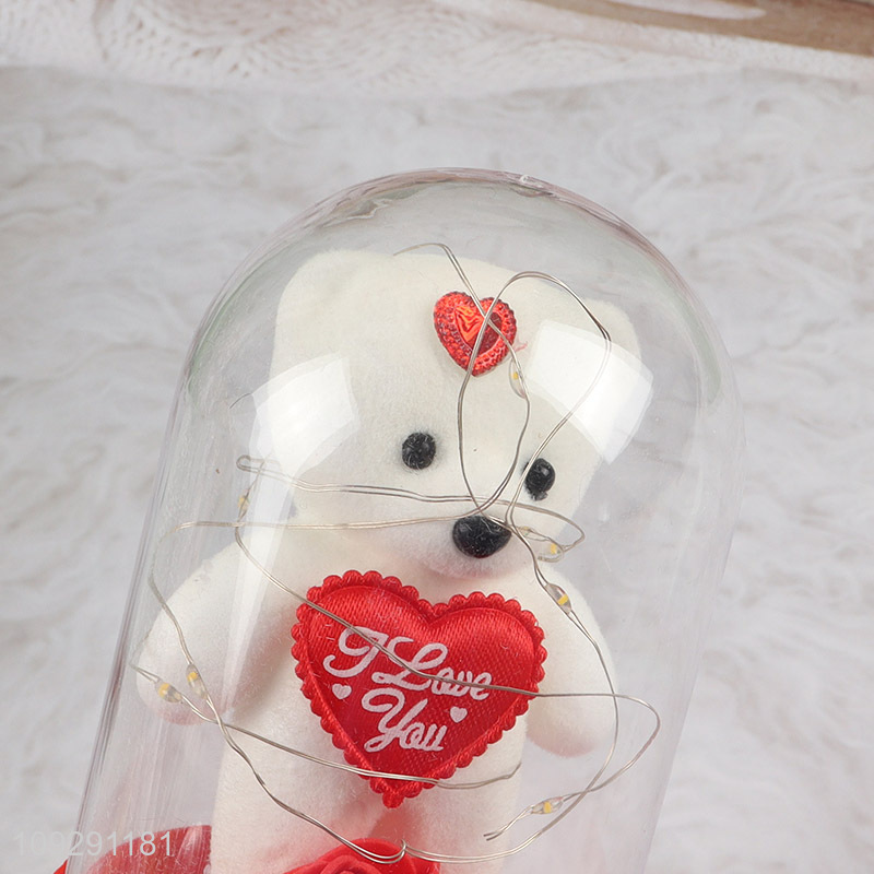 Hot products bear ornament Valentine's Day gift with lights