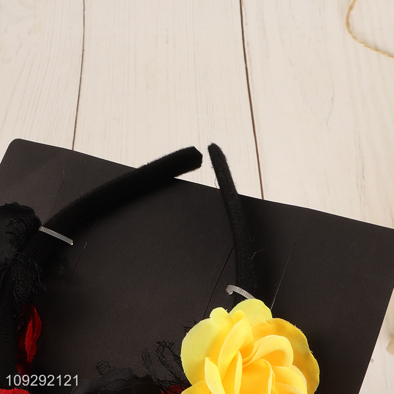 Yiwu market flower hair hoop hair accessories