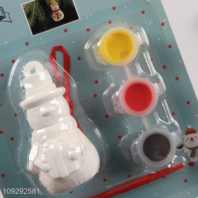 Popular products christmas series DIY gypsum painting toys