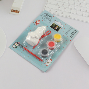 Popular products christmas series DIY gypsum painting toys