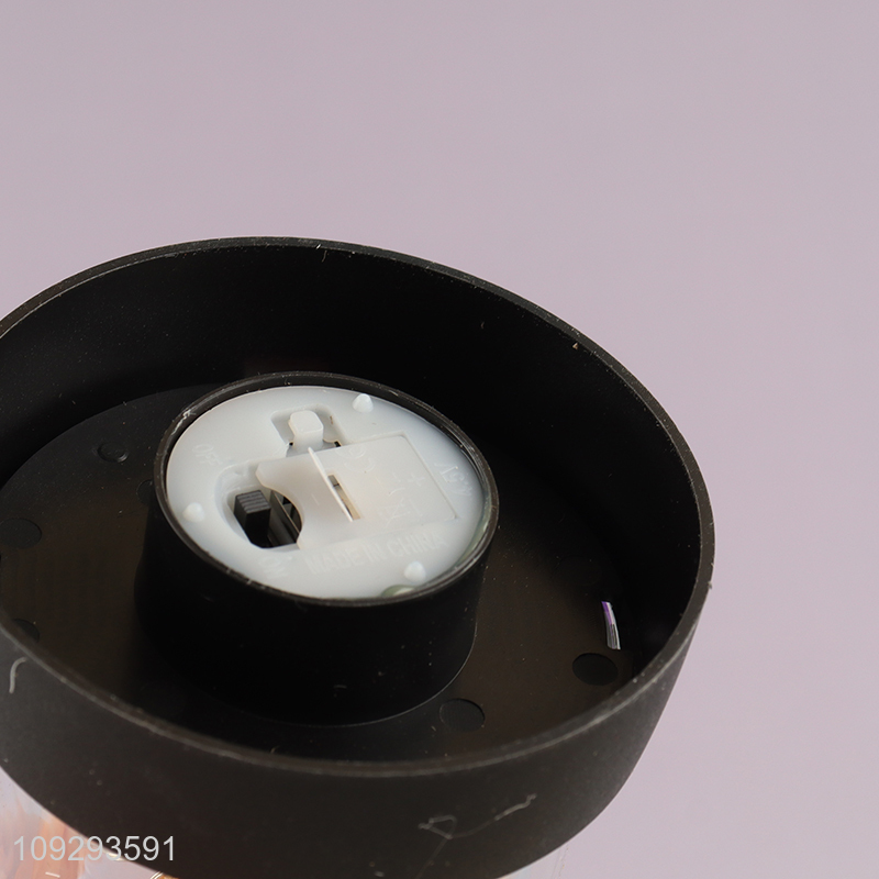 Factory price plastic flower ornament with led lights