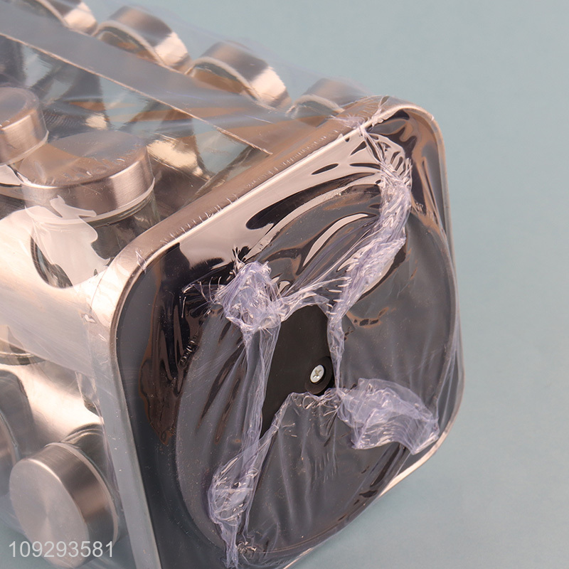 Yiwu market stainless steel condiment bottle with holder