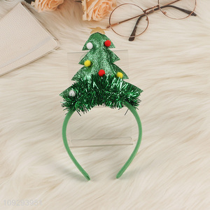 Top quality xmas tree christmas hair hoop hair accessories