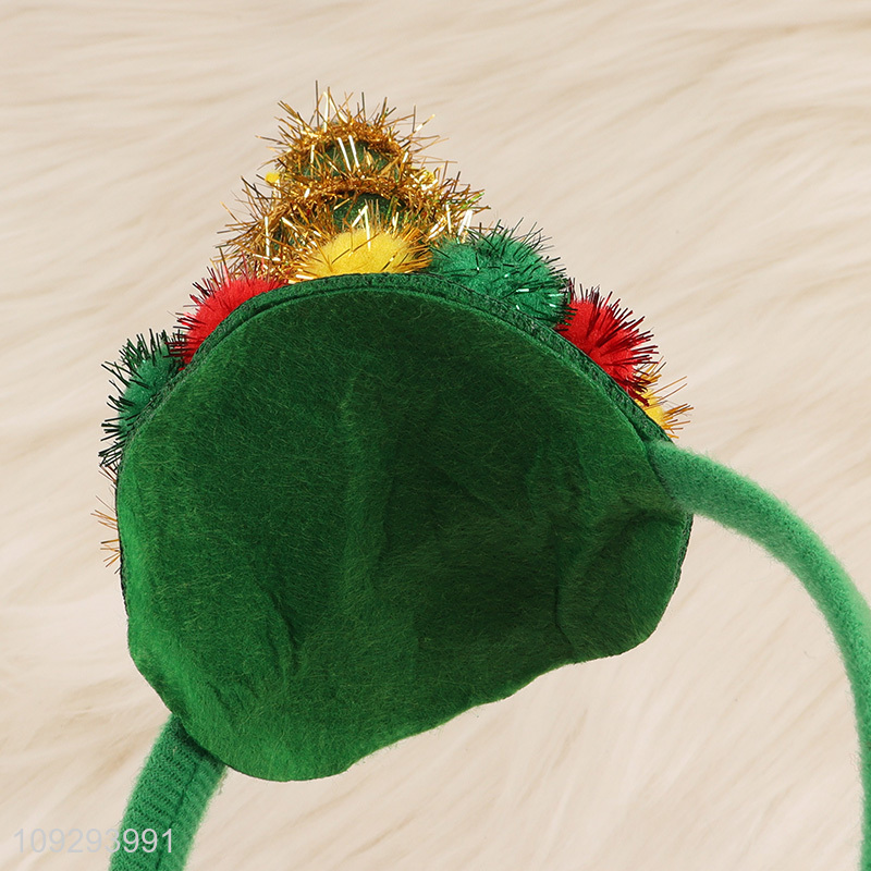 Top sale xmas tree christmas hair hoop hair accessories