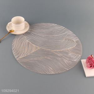 Popular products round pvc placemats dinner mat for tabletop