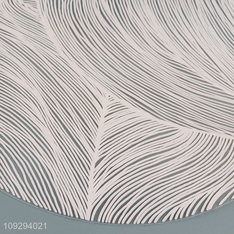 Popular products round pvc placemats dinner mat for tabletop