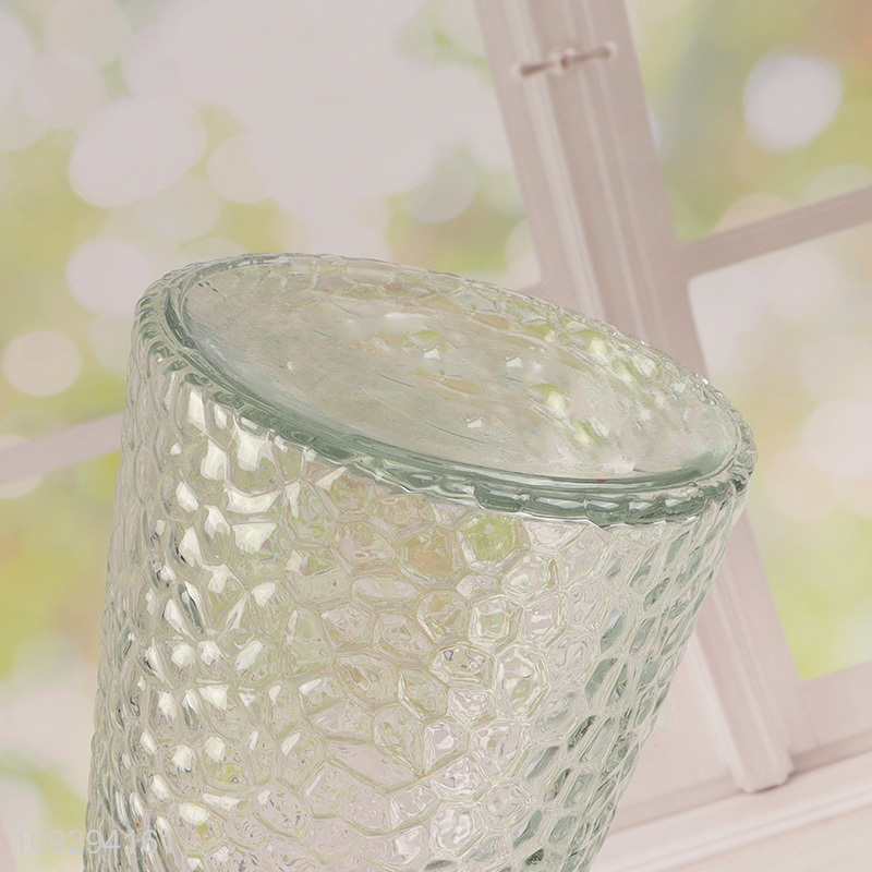 Popular products indoor decoration glass flower vase