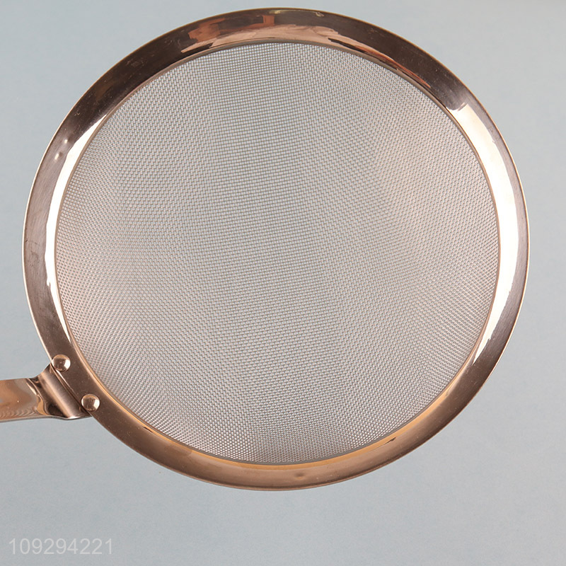 Top selling kitchen stainless steel mesh filter strainer spoon