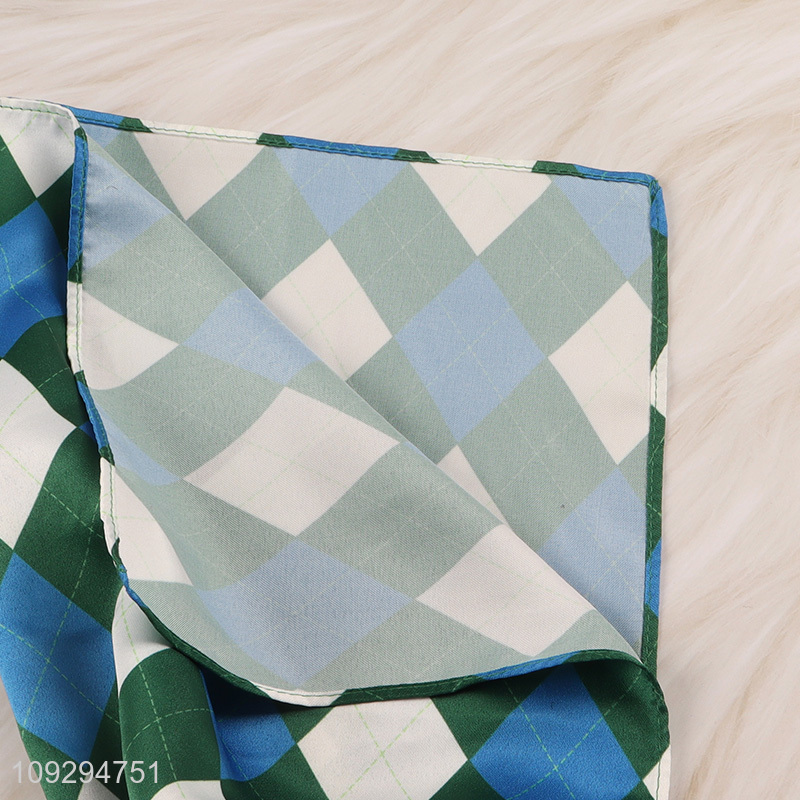 High quality fashion accessories polyester silk scarf for gifts