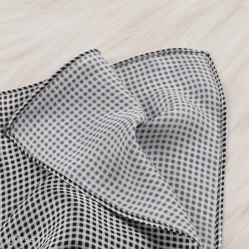 Online wholesale fashion accessories polyester silk scarf for gifts