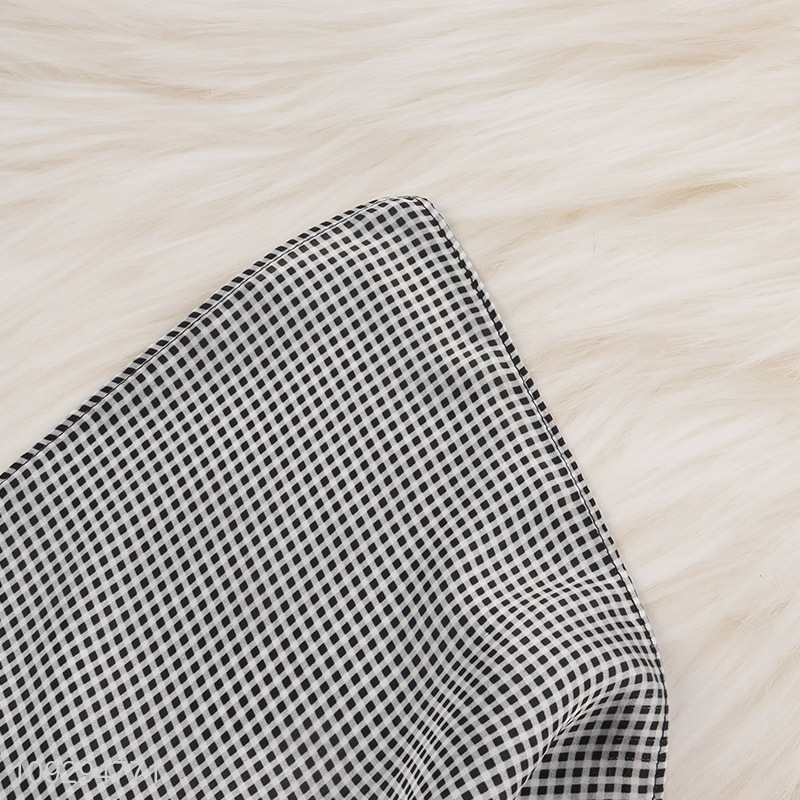 Online wholesale fashion accessories polyester silk scarf for gifts