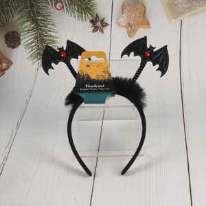 China wholesale bat Halloween party hair hoop hair accessories