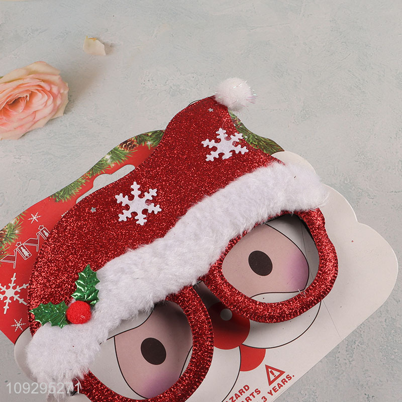 Factory price christmas hat christmas party glasses