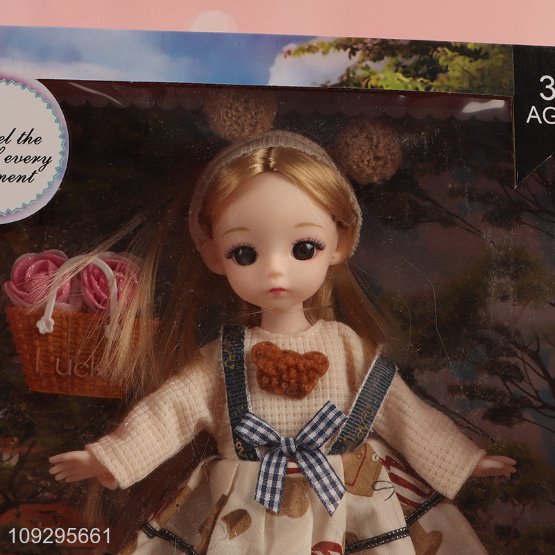 Top sale girls children fashion doll dress doll