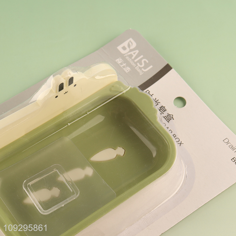 Most popular cartoon rabbit plastic soap box soap holder