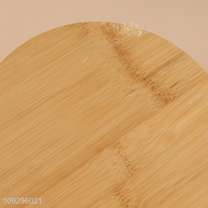 China factory bamboo round pizza board with handle