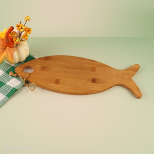 Good sale fish shape bamboo cutting board chopping block